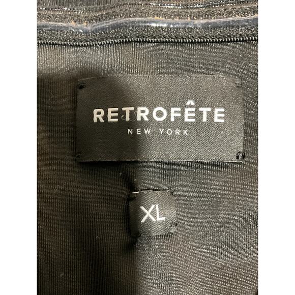 Retrofete 'Zoa' Black Polyester Dress Size XL - Picture 4 of 5